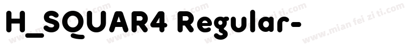 H_SQUAR4 Regular字体转换